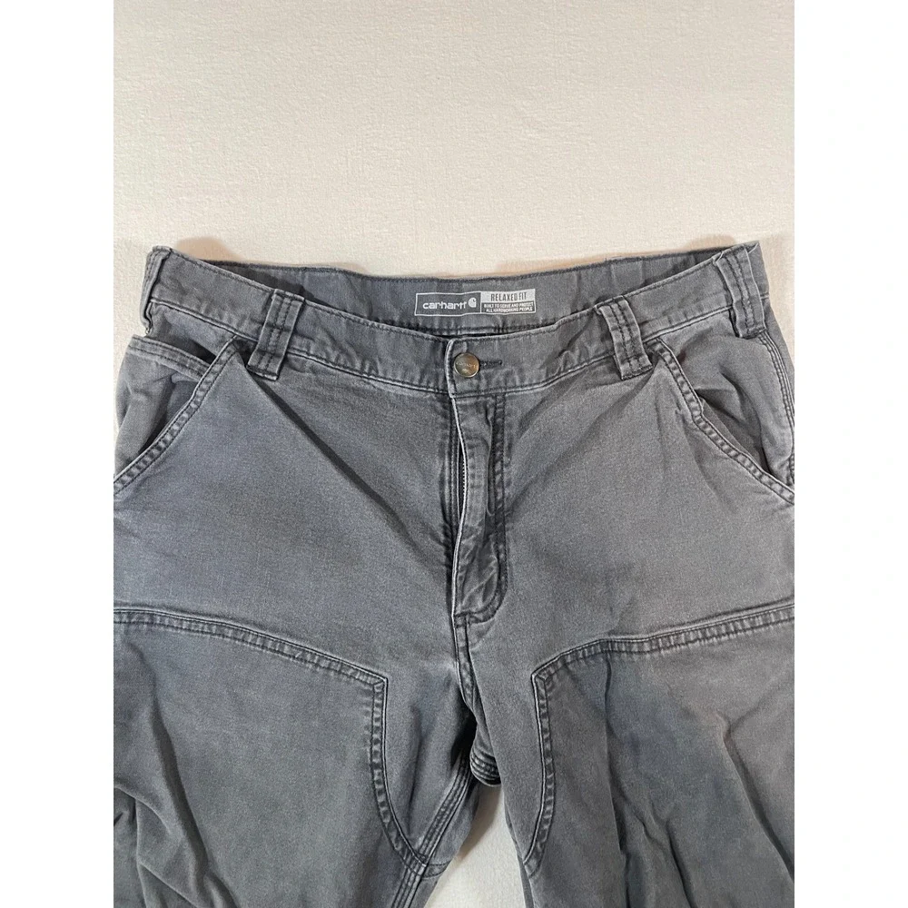 Carhartt Rugged Flex Relaxed Fit Canvas Double-Front Utility Work Pants 34x32